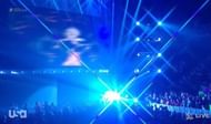 The Bar's entrance featured a glitch in the TitanTron video during last night's show